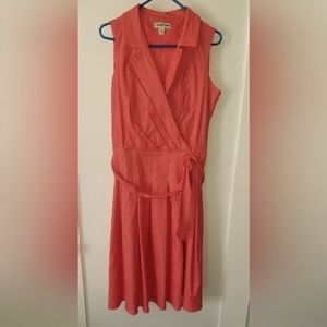 Shelby & Palmer sleeveless orange dress